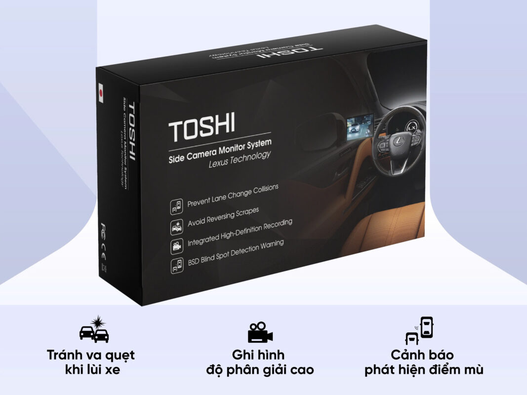 Toshi Side Camera Monitor System trên xe VinFast VF8